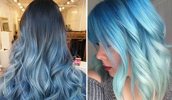 Голубой цвет волос
