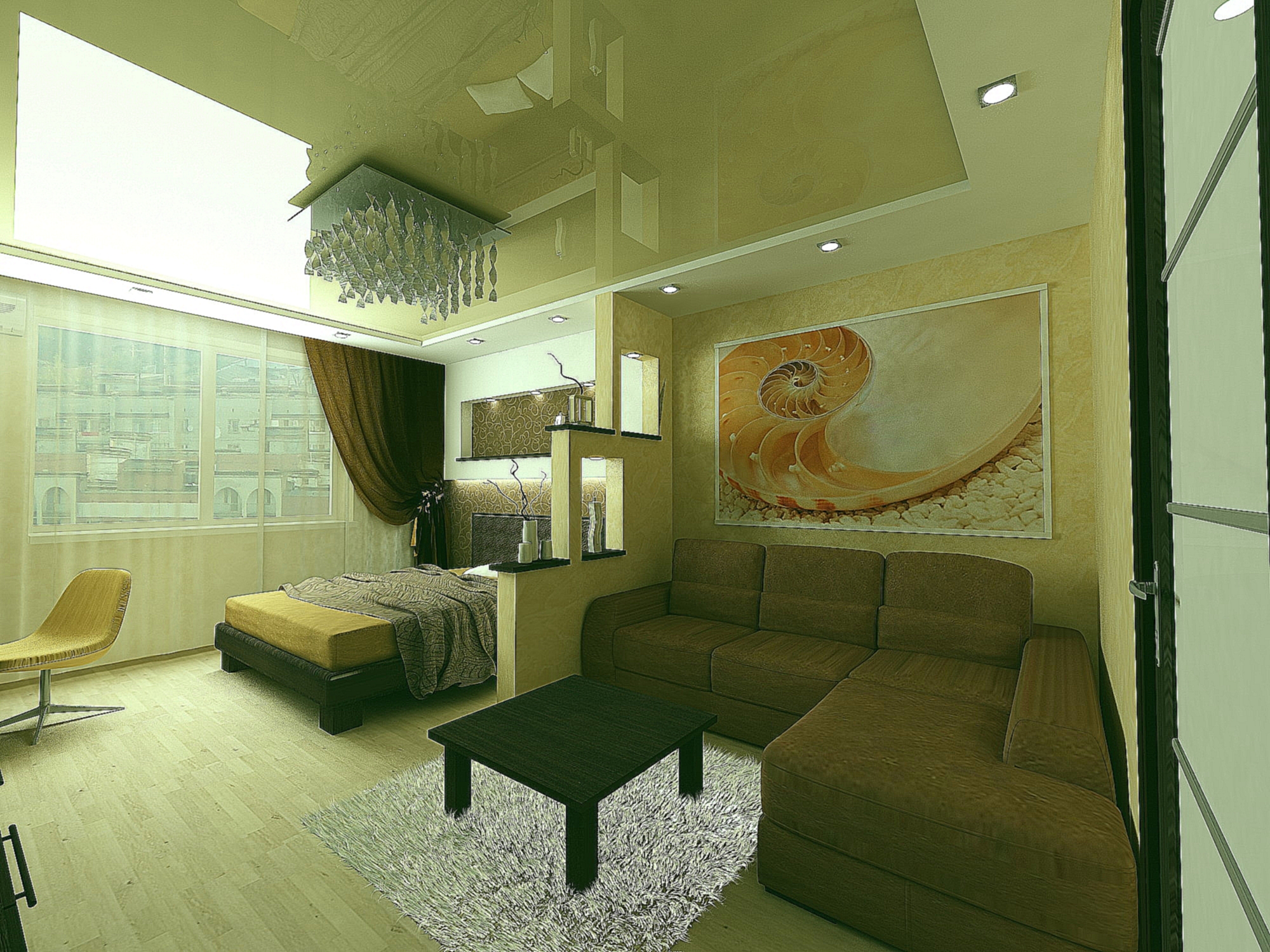 дизайн комнаты 16 кв м спальни гостиной фото